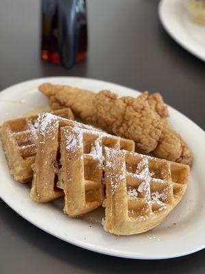 Chicken and waffle