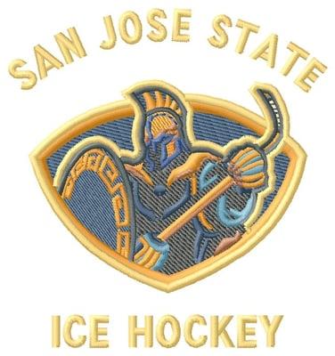 on SJSU hockey jacket