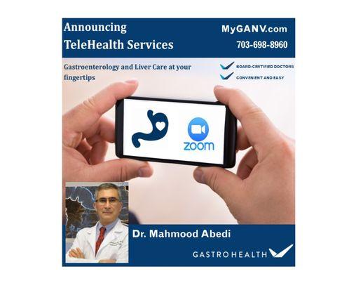 Dr. Abedi is now accepting patients via telehealth virtual doctor appointments or in our Fairfax Care Center.