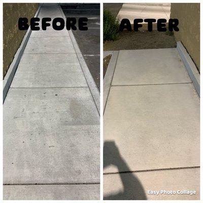 Concrete cleaning.