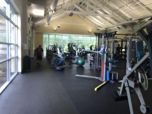 Plenty of cardio machines and weight machines.