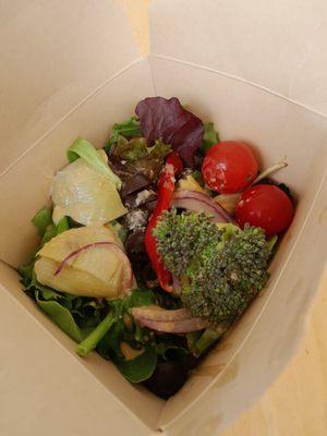 Sample of the Salad bar selections