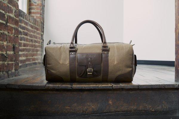 Waxed canvas Falcon Duffle