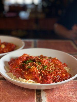 Shrimp fradiavolo (spicy)