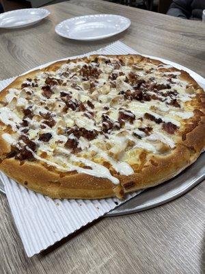 Chicken Bacon Ranch Pizza