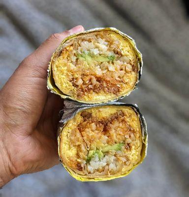 Eggcellent Burrito (+ soyrizo and avocado) @bilalandjesseatfood