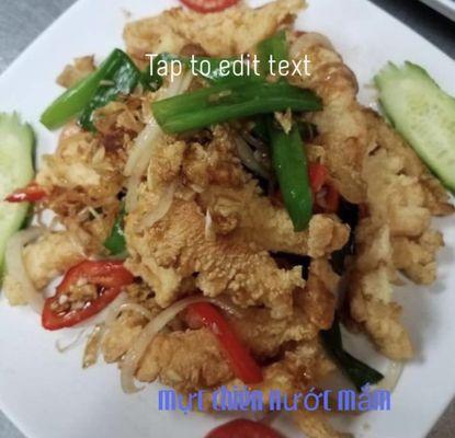 mực chiên nước mắm/fried squid in fish sauce