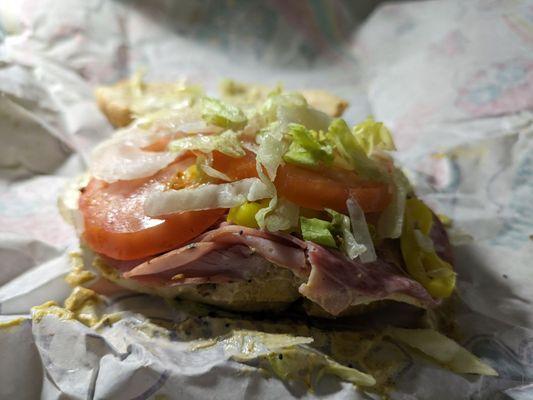 Bagel with Italian fixings