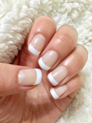 Gel polish French tips my favorite!