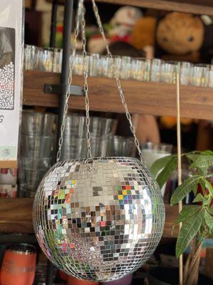 Mirror ball planter, yes please