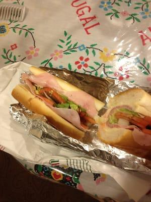 Best Ham salami and provolone sandwich there is