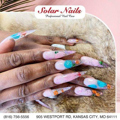 Give your nails the attention they deserve at Solar Nails. 
 We can't wait to see you!