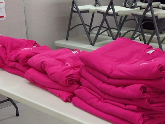 Shirts that were made for breast cancer !