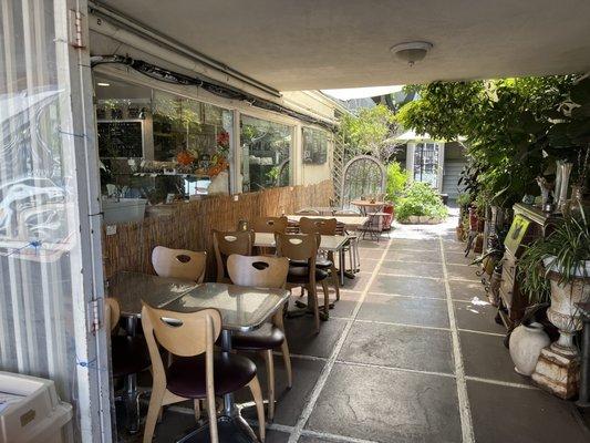 Outdoor patio area