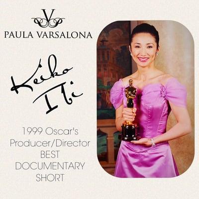 #TBT 1999 Oscar Awards: Keiko Ibi donning a Varsalona original.