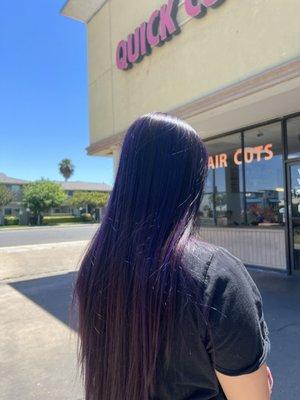 Purple highlights