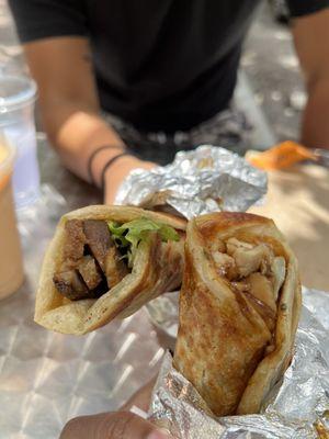 Vietnamese pancake and pork belly pancake