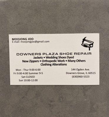 Downers Plaza Shoe Repair