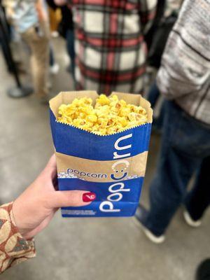 $5.50 for a perfect, warm small popcorn (for members)