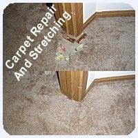 Carpet patch from a pet trapped in a bedroom