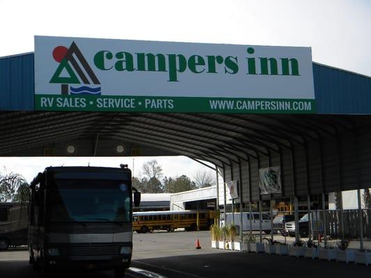 Campers Inn Service Entrance