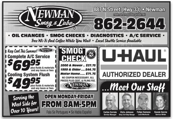 Newman Smog & Lube