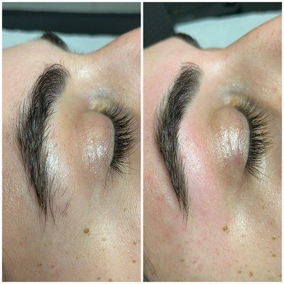 Before & After Brow Wax