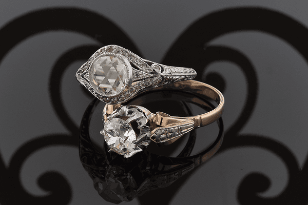 Remarkable antique engagement rings.