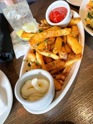 Happy Hour "Chimichurri" Fries (more like garlic fries)