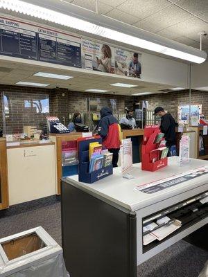 Inside post office