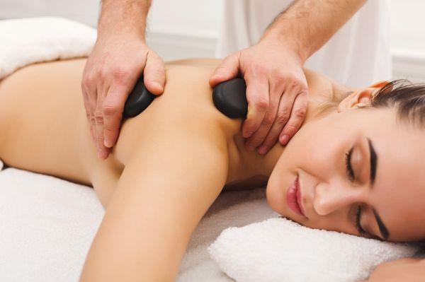 We offer hot stone massages at our office location in 60 or 90 minute sessions.