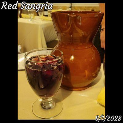 Red Sangria was nice.