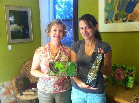 Mother-daughter mosaic class!