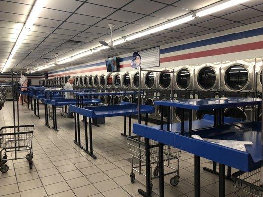 Dryers and the folding stations.