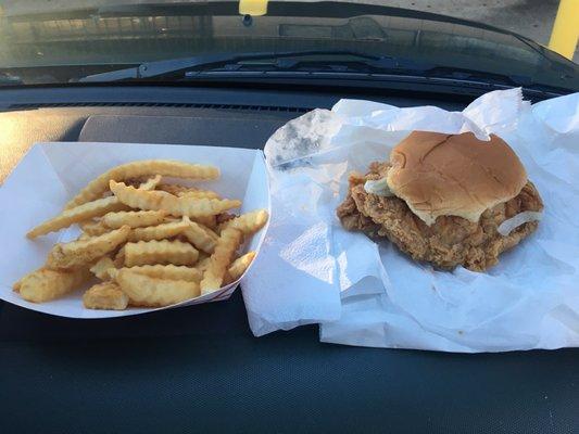 Chicken filet sandwich and friends