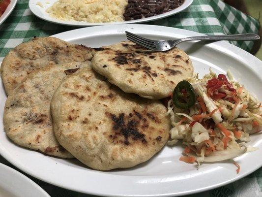 Cheese and Beans Pupusas