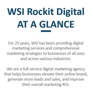 WSI at a Glance