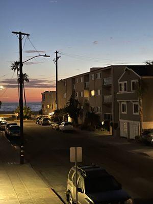 Ocean view from balcony