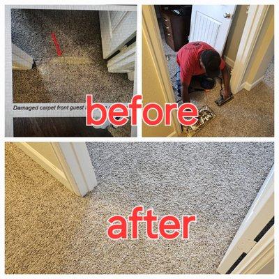 Carpet patch repair job ph 832 435 0305