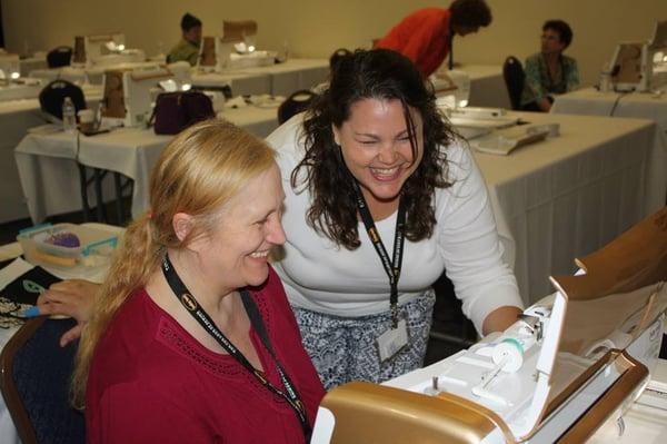 Student and teacher at Meissner's Martha Pullen Event