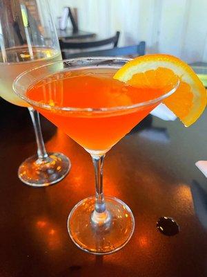 Blood orange martini.