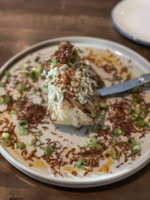 Roasted Cabbage - celery root remoulade, green onion & smoked oil