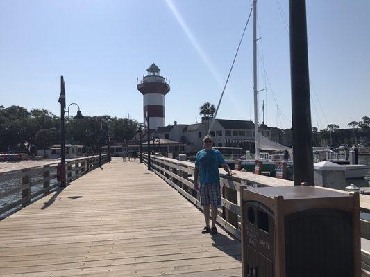 Harbour Town Lighthouse from the Pier with Janna