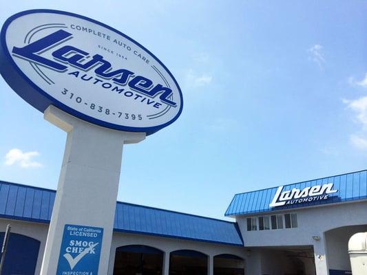 Our new signs are up at Larsen Automotive, Inc in Culver City, CA