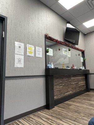 Inside - Front desk