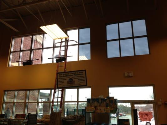 VIEW LOOKING OUT OF SL8 AT KROGER