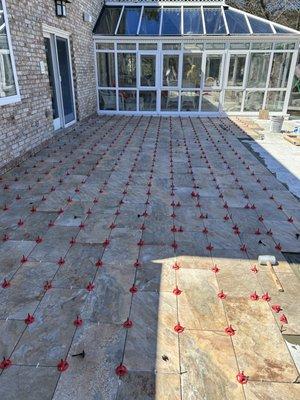 Patio Tile Installation