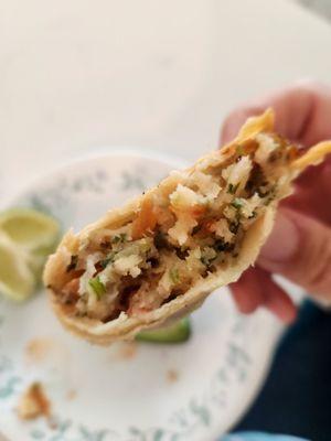 Shrimp taco filling