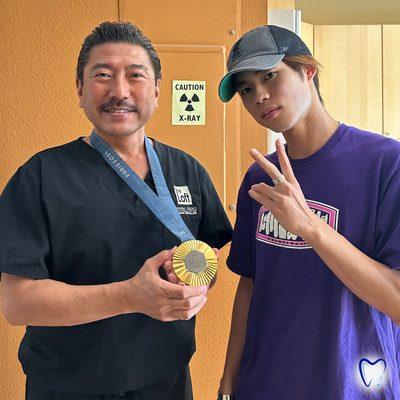 Always a pleasure to have two-time Olympic gold medalist Yuto Horigome here with us - our patient since 2019!