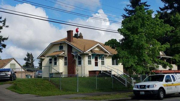 Roof inspection today in Seattle